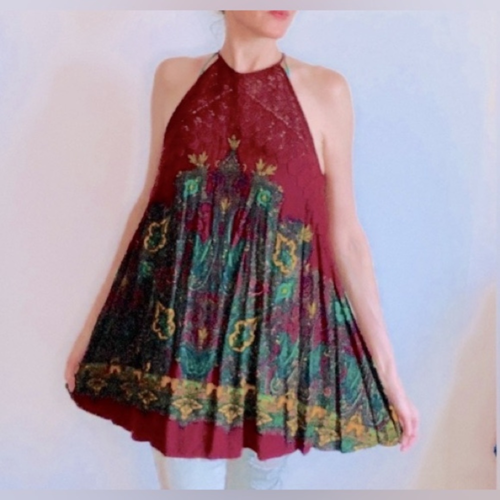 Stunning Made In India Tunic🌹Free size Brilliant crochetwork on natural fibre🌹
